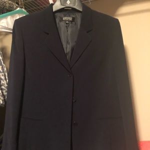 Kasper 3 piece navy suit